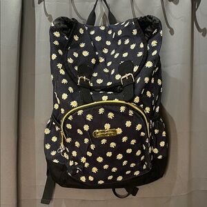 Floral Black Backpack